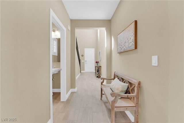 hall with baseboards