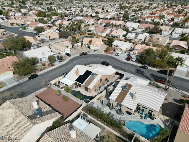 aerial view featuring a residential view