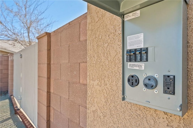 exterior details with stucco siding