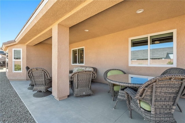 view of patio / terrace featuring outdoor dining area