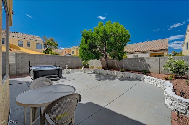 view of patio / terrace with a fenced backyard