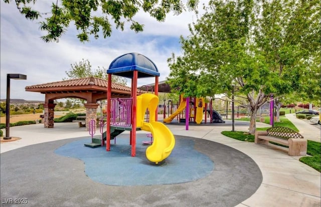 view of community jungle gym