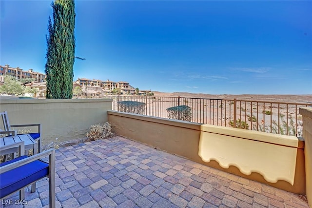 view of patio / terrace with fence