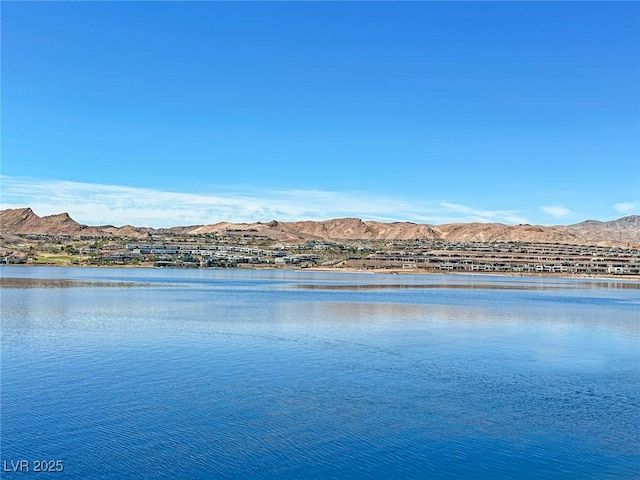 view of water feature featuring a mountain view