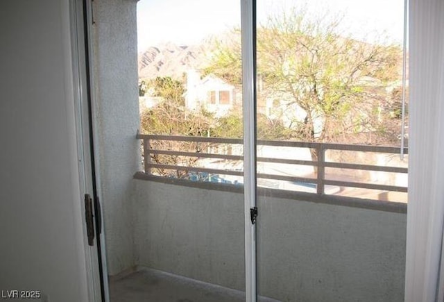 view of doorway to outside