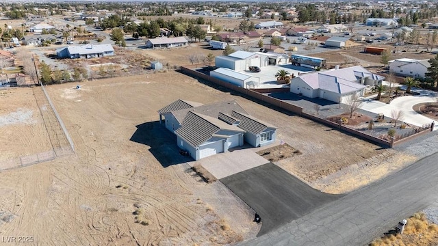 bird's eye view with a residential view