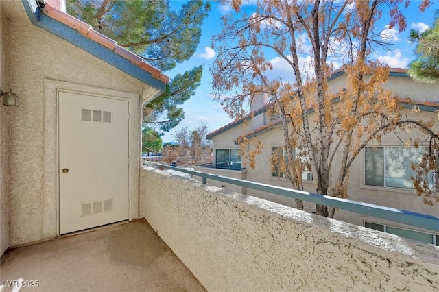 balcony with visible vents