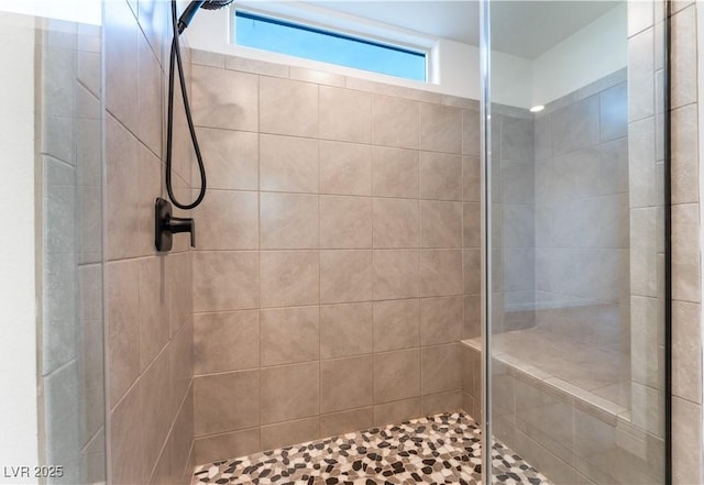 full bath featuring a shower stall