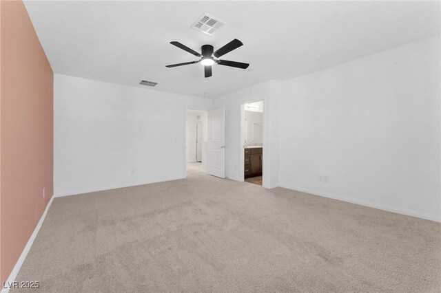 12367 Indigo Montage Rd Unit 3, Las Vegas, NV 89183 - unfurnished room featuring light colored carpet, a ceiling fan, and baseboards