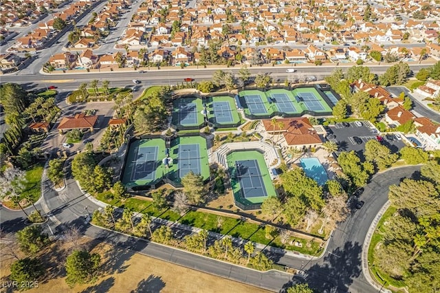 aerial view featuring a residential view