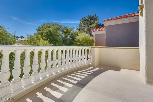 view of balcony