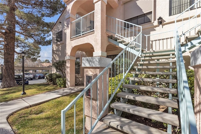 view of stairway