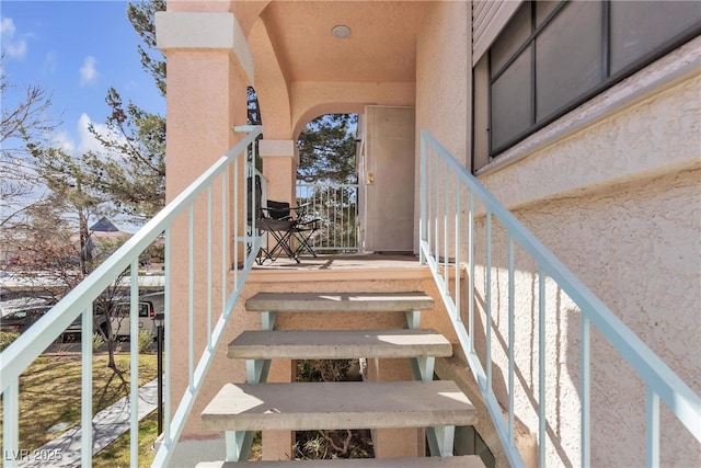 view of stairs