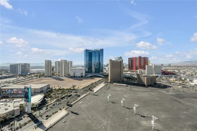 birds eye view of property featuring a view of city