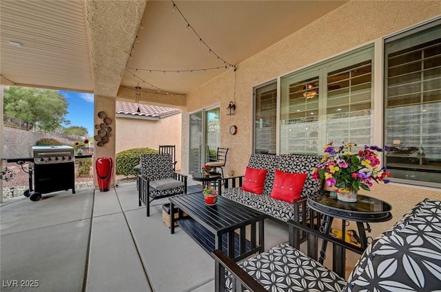 view of patio / terrace with grilling area