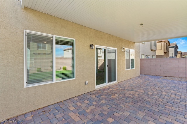 view of patio / terrace with fence