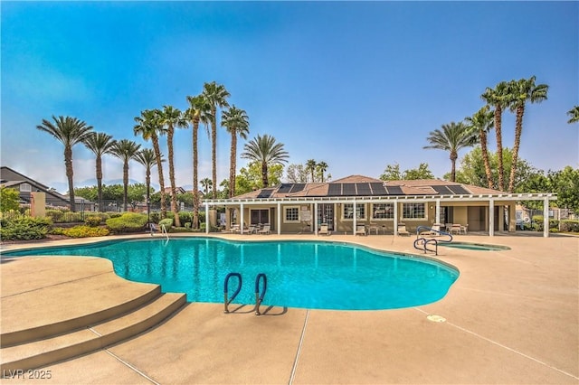 pool featuring a patio