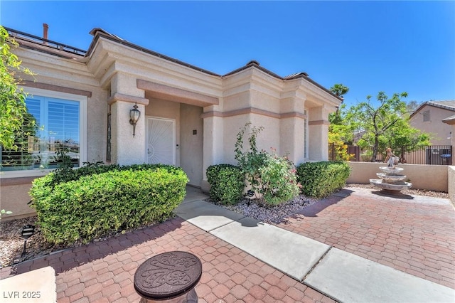 1596 Fieldbrook St, Henderson, NV 89052 - property entrance with stucco siding