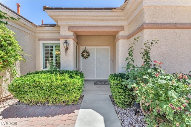 1596 Fieldbrook St, Henderson, NV 89052 - view of exterior entry with stucco siding