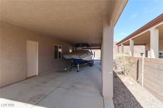 view of patio with fence