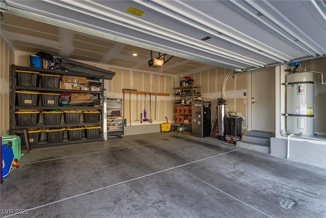 2901 Bahama Yellow Ave, North Las Vegas, NV 89086 - garage with strapped water heater and a garage door opener