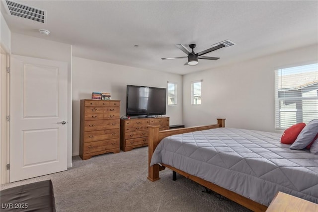 2901 Bahama Yellow Ave, North Las Vegas, NV 89086 - carpeted bedroom featuring visible vents and a ceiling fan