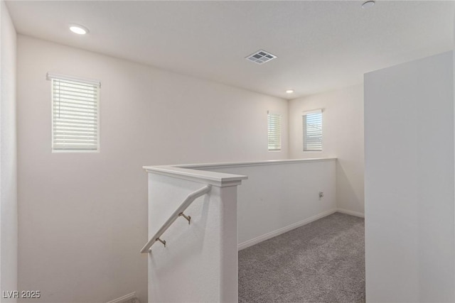 2901 Bahama Yellow Ave, North Las Vegas, NV 89086 - interior space featuring visible vents, baseboards, recessed lighting, and carpet floors