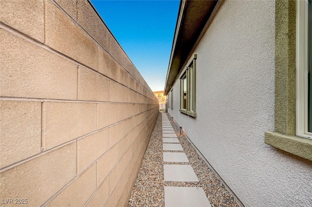 view of property exterior featuring stucco siding