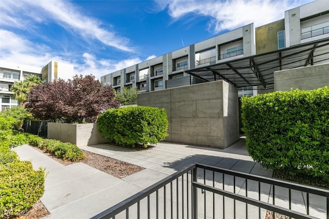 exterior space featuring a residential view