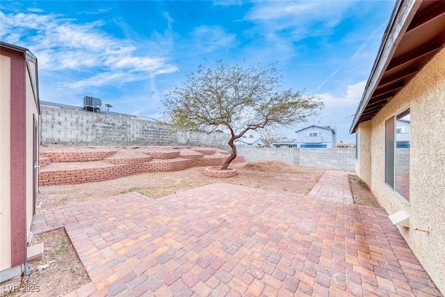 view of patio / terrace featuring a fenced backyard