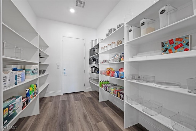 pantry featuring visible vents