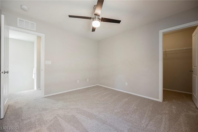 3158 Teaderman Walk, Henderson, NV 89044 - unfurnished bedroom with carpet flooring, a spacious closet, baseboards, and ceiling fan