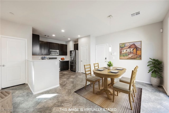 3158 Teaderman Walk, Henderson, NV 89044 - dining space featuring baseboards and recessed lighting