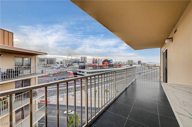 205 E Harmon Ave Unit 1010, Las Vegas, NV 89169 - balcony with visible vents and a city view