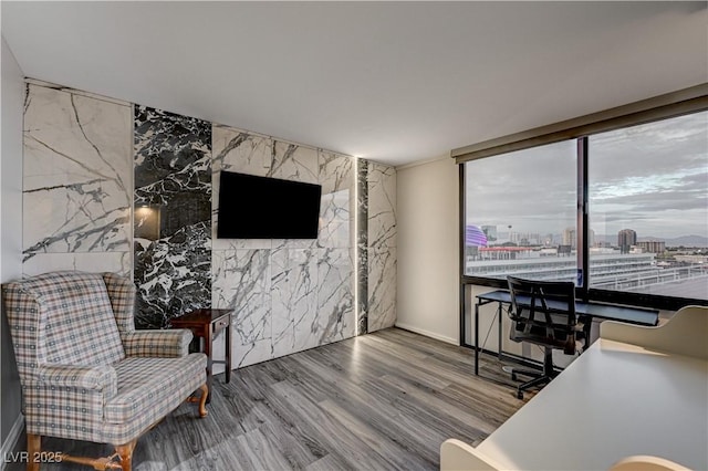 205 E Harmon Ave Unit 1010, Las Vegas, NV 89169 - living area featuring wood finished floors