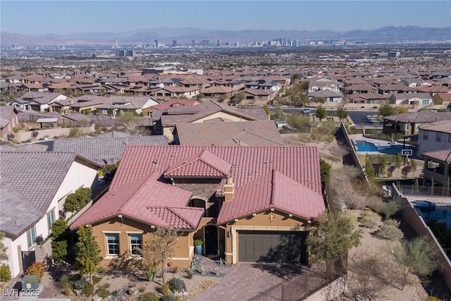 294 Besame Ct, Las Vegas, NV 89138 - drone / aerial view featuring a residential view and a mountain view