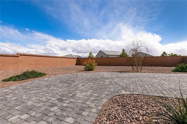 view of patio / terrace with a fenced backyard