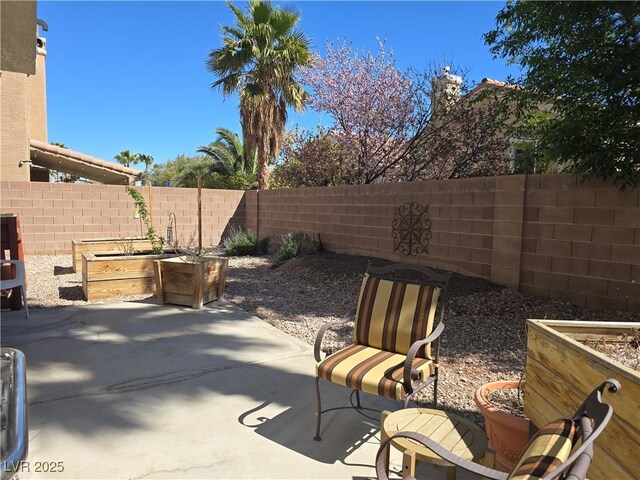 view of patio / terrace with a fenced backyard