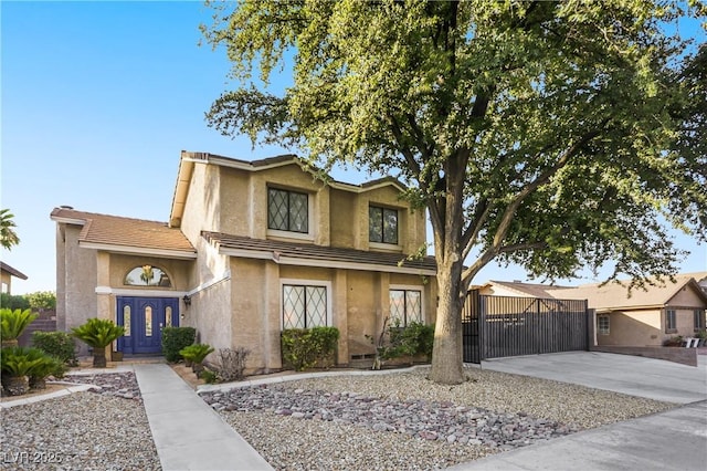 3258 Del Marino St, Las Vegas, NV 89121 - view of front of property featuring stucco siding and a gate