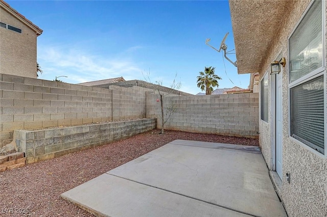 view of patio / terrace featuring a fenced backyard