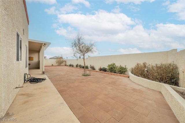 view of patio / terrace with a fenced backyard