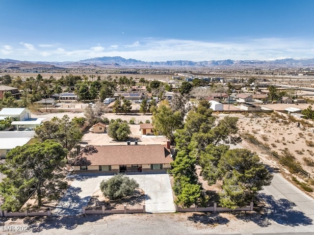 10615 Rancho Destino Rd, Las Vegas, NV 89183 - drone / aerial view with a mountain view and a residential view