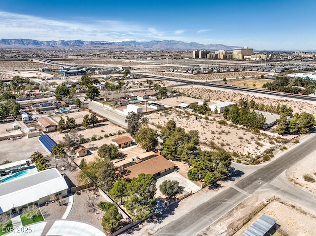 10615 Rancho Destino Rd, Las Vegas, NV 89183 - bird's eye view with a desert view and a mountain view
