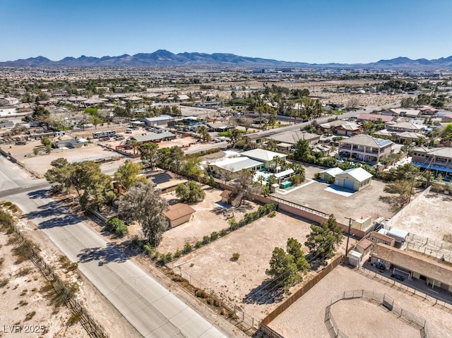 10615 Rancho Destino Rd, Las Vegas, NV 89183 - aerial view featuring a mountain view