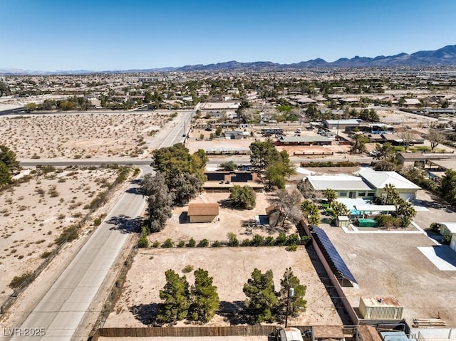 10615 Rancho Destino Rd, Las Vegas, NV 89183 - birds eye view of property with a desert view and a mountain view