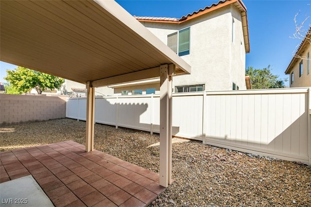 view of patio / terrace featuring fence private yard