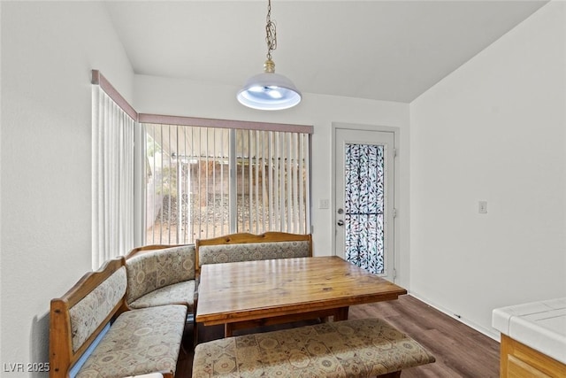 dining room featuring wood finished floors