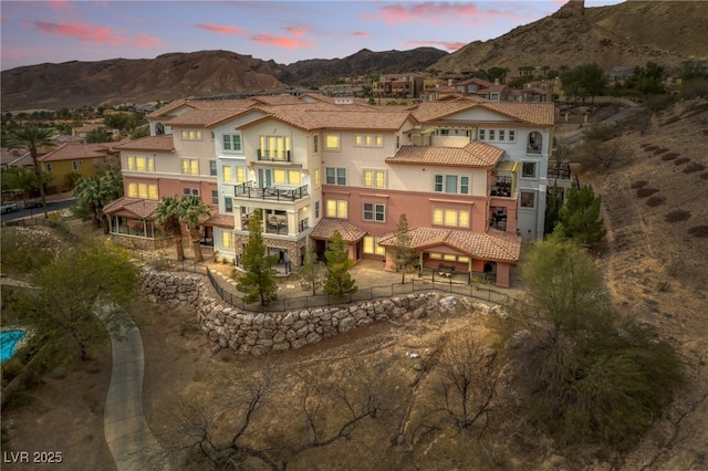 64 Strada Principale Unit 307, Henderson, NV 89011 - aerial view at dusk of a mountain view