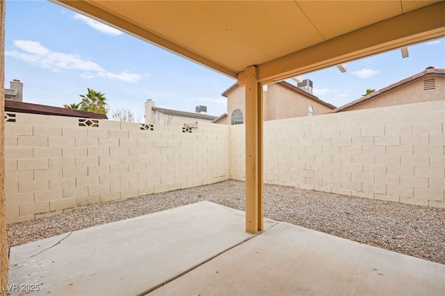 view of patio / terrace with a fenced backyard