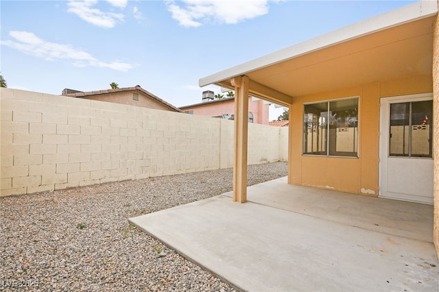 view of patio / terrace featuring a fenced backyard